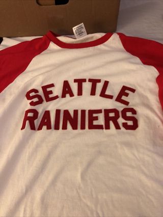 Ebbets Field Flannels Seattle Rainers Baseball Shirt Size L