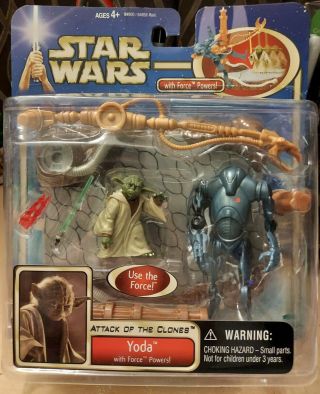 Star Wars Yoda Battle Droid Deluxe Figure Aotc Attack Of The Clones