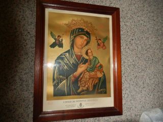 Catholic Religious Art S.  Maria De Perpetuo Succursu Mary - Jesus Gold