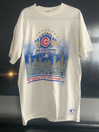 Vintage 1990 Chicago Cubs Wrigley Field All - Star Game 6029 Of 20,  000 Shirt Xl