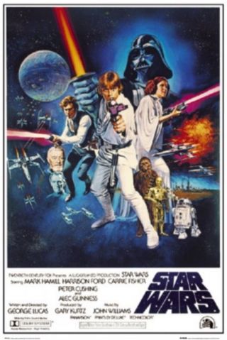 Star Wars Movie Poster - Ep Iv Hope Full Size 24x36 Print Classic Style C