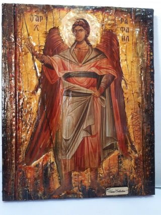 Saint St.  Raphael Rafael The Archangel - Greek Orthodox Byzantine Icons