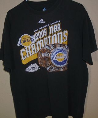 Vintage Los Angeles Lakers 2009 World Champions Size Large Adidas
