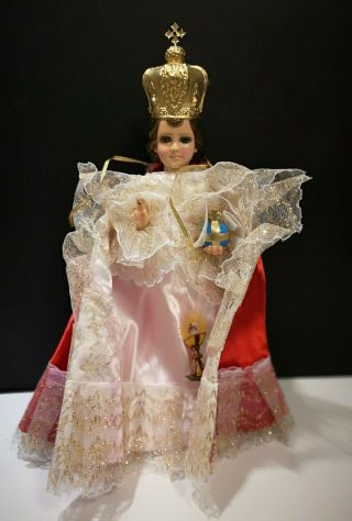 Vintage 1966 Infant Of Prague - Columbia Statuary Made In Italy