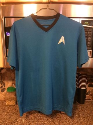 Star Trek Mr Spock Or Medical Crew Shirt Mens Size M Or Women’s Size L V - Neck
