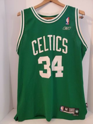 Vtg Men’s Vintage Paul Pierce 34 Boston Celtics Reebok Green Sewn Jersey - M