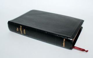 The Amplified Bible Old Testament Zondervan 1965 4th Printing Black Leather