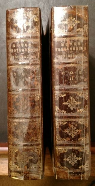 Novum Testamentum Graece - Greek Testament - Tischendorf - W/apparatus - 1869 - 2 Vols