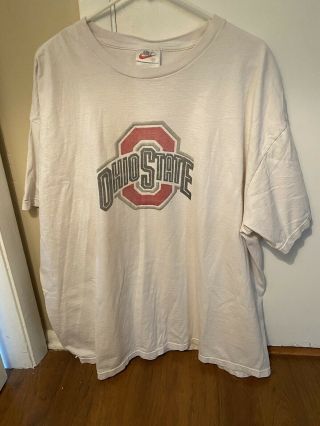 Vintage 1990s Nike Ohio State Buckeyes T Shirt 2xl Big Logo