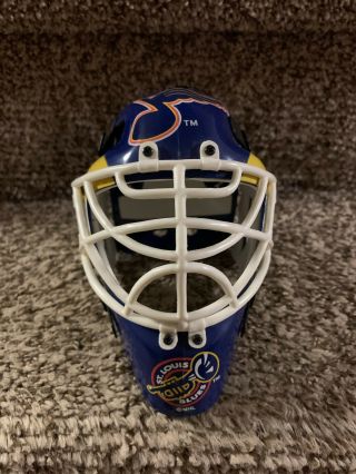 Vintage 90s Nhl Stl St Louis Blues Mini Goalie Mask Helmet Riddell Hockey