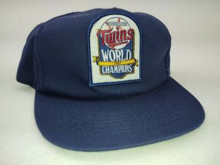 Vintage Minnesota Twins 1987 World Series Champions Hat Dairy Queen Rare Perfect