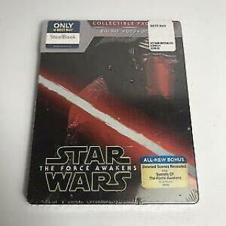 Star Wars The Force Awakens - Blu - Ray/dvd Combo Steelbook