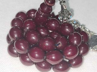 German Faturan Amber Handmade Prayer 33 Beads Rosary Tasbeeh Tasbih Misbah