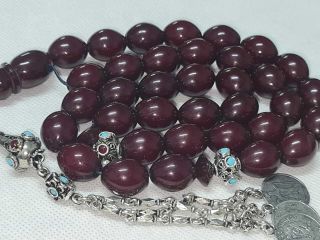 German Faturan amber Handmade Prayer 33 beads Rosary Tasbeeh tasbih misbah 2