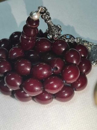 German Faturan amber Handmade Prayer 33 beads Rosary Tasbeeh tasbih misbah 3