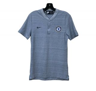 Nike Chelsea Fc Grand Slam Henley Shirt Team Travel Soccer Jersey Mens Size M