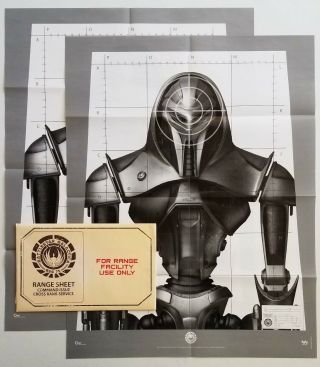 Loot Crate Battlestar Galactica Range Sheet Poster Targets In Package