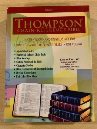 Thompson Chain Reference Bible,  Kjv,  Large Print,  Red Letter