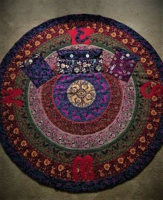 Handcrafted Quilted Wiccan Circle To - Go For Modern Day Witches