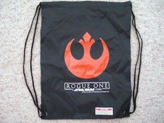 Disney Rogue One: A Star Wars Story Movie 13 " X 17 " Rebels Logo Drawstring Bag