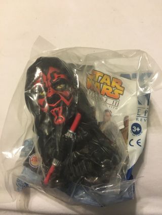 2005 Burger King Star Wars - D Darth Maul Toy In Package