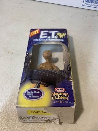 E.  T.  The Extra - Terrestrial - Bendable Toy - Kraft Macaroni & Cheese Dinner