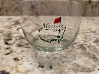 Augusta National Masters Golf Tournament Bar Drink Glasses Wine Whiskey Set Of 2