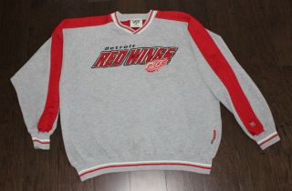 Vtg 90s Detroit Red Wings Lee Sport Sweatshirt Men 