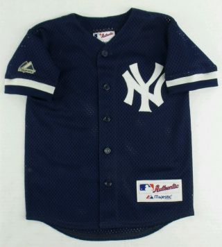 Vintage Majestic Mlb York Yankees Baseball Jersey Size Kids Large L