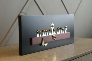 Modern Mid - Century Last Supper Copper and Brass Wall Art 3