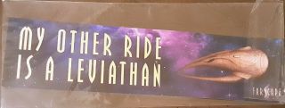 Lootcrate My Other Ride Is A Leviathan Farscape Bumper Sticker 2019 Jim Henson