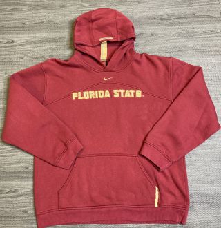 Vintage Nike Team Fsu Florida State University Hoodie Xl