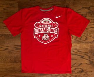 Ohio State Buckeyes Football 2014 National Champions Nike T - Shirt Men 
