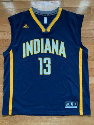 Euc Paul George Indiana Pacers Basketball Jersey Adidas 13 Mens Sz Xl
