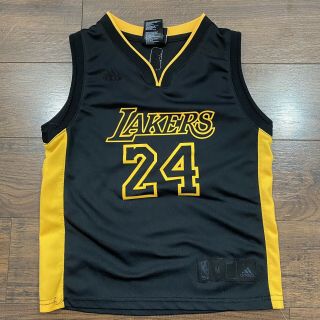 Adidas Los Angeles Lakers Kobe Bryant Black 24 Jersey Nba Youth Medium Kids 5 - 6