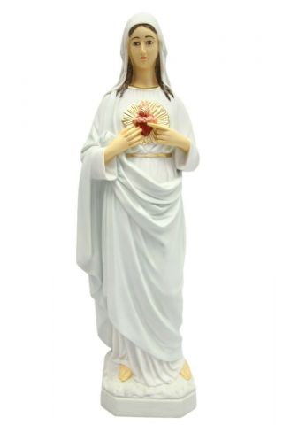 25 Inch Immaculate Heart Of Mary Blessed Mother Virgin Mary Statue Figurine
