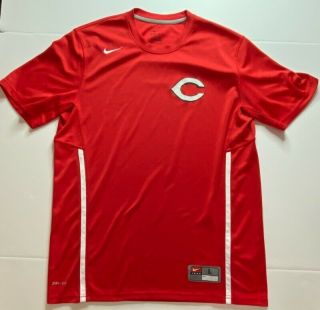 Chicago Bears Nike Team Dri Fit Mens Jersey Red Crew Neck Short Sleeve L