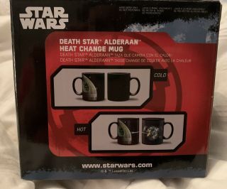 STAR WARS Heat Change Mug Death Star Alderaan Think Geek Disney 2