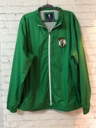 Giii Sports By Carl Banks Mens Green Nba Boston Celtics Track Jacket Size Xxl