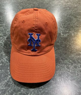 Mr.  Met York Ny Mets Mascot Orange Baseball Hat Cap Fan Club For Kids