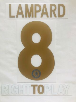 2010/11 Chelsea Lampard Torres Champions League Home Soccer Name Set Sponsor