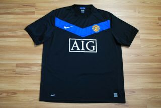 Size Xl Manchester United Football Shirt Jersey Nike Away 2009 - 2010 Adult Xlarge