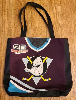 Vintage (very Rare) Anaheim Mighty Ducks 20 Year Anniversary Bag 1993 - 2003 Bag