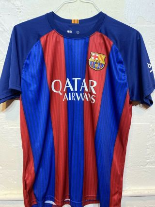 Fc Barcelona Licensed Soccer Authentic Jersey Mens Size Large