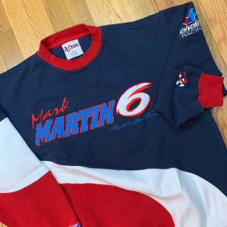 Vintage Chase Nascar Mark Martin Valvoline 6 Men’s Size L Sweatshirt Colorblock