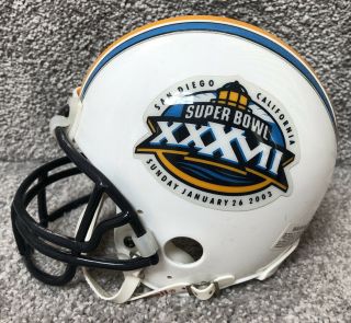 Bowl XXXVII Riddell Mini Helmet Buccaneers vs Raiders 3