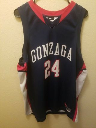Gonzaga University Bulldogs Vintage Ncaa Basketball Jersey Size Large Nike