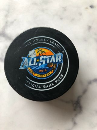Nhl 2018 All Star Game Official Hockey Puck Tampa Bay Lightning Mcdavid