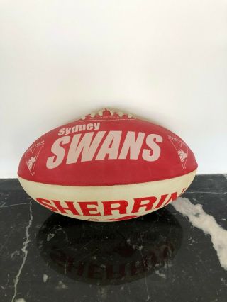 SHERRIN Kangaroo Brand Official AFL FOOTBALL (Sydney Swans) 3