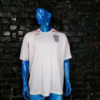 England Team Jersey Home Shirt 2007 - 2009 White Umbro Trikot Mens Size 3xl